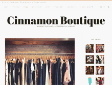 Tablet Screenshot of cinnamonboutique.com